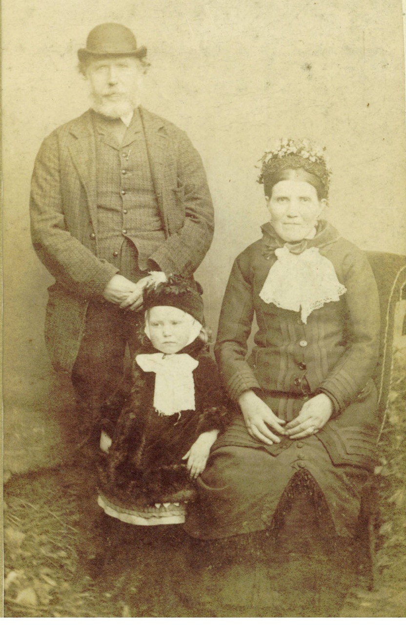 My great, great grandparents, John and Anne Butlin with their daughter